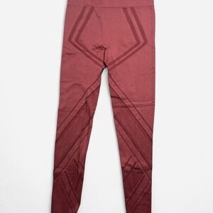 Burgundy high-waisted leggings, SIZE MEDIUM